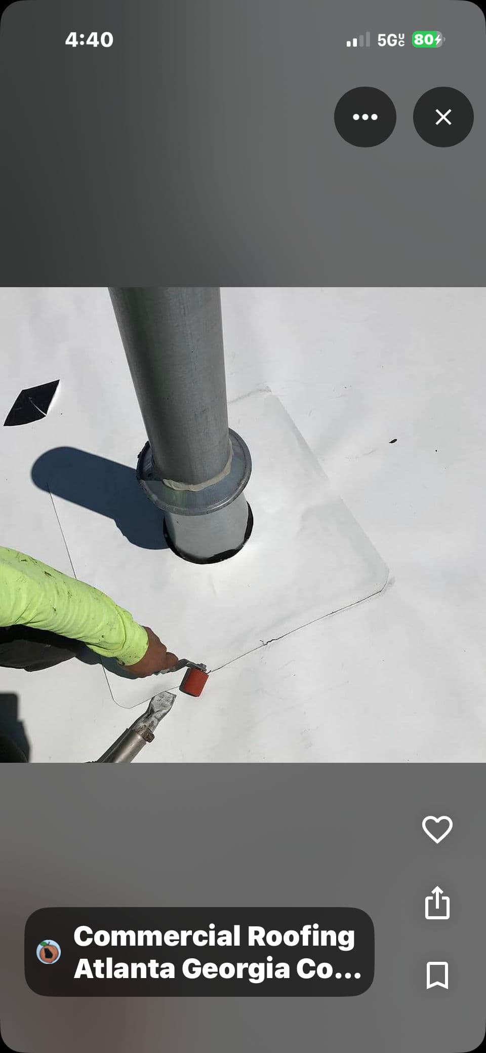 Gallery photos for 60 Mil TPO Roof Installation on Atlanta Commercial Building: Image #5