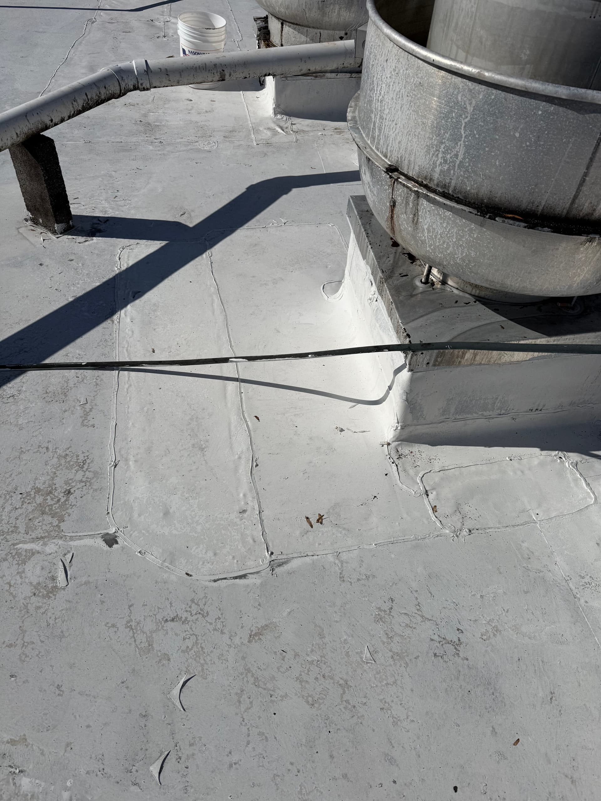 Grease Damaged TPO Roof Fixed at a Sandy Springs Restaurant image