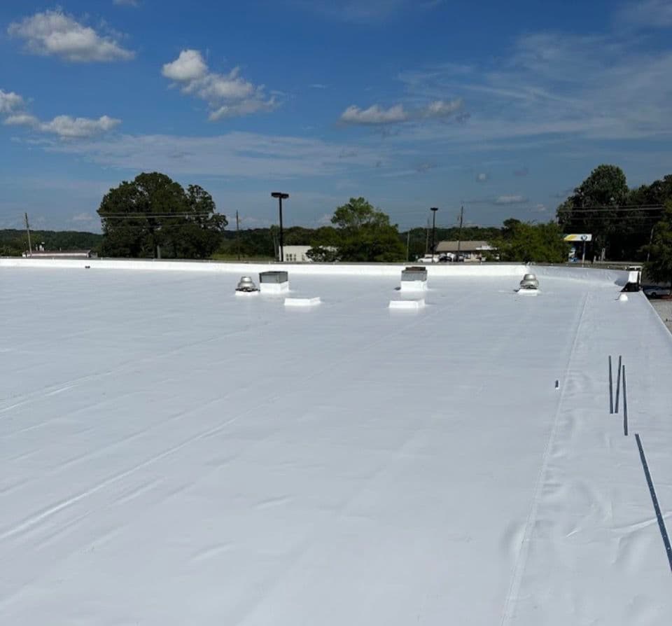 Gallery photos for 60 Mil TPO Roof Installation on Atlanta Commercial Building: Image #8