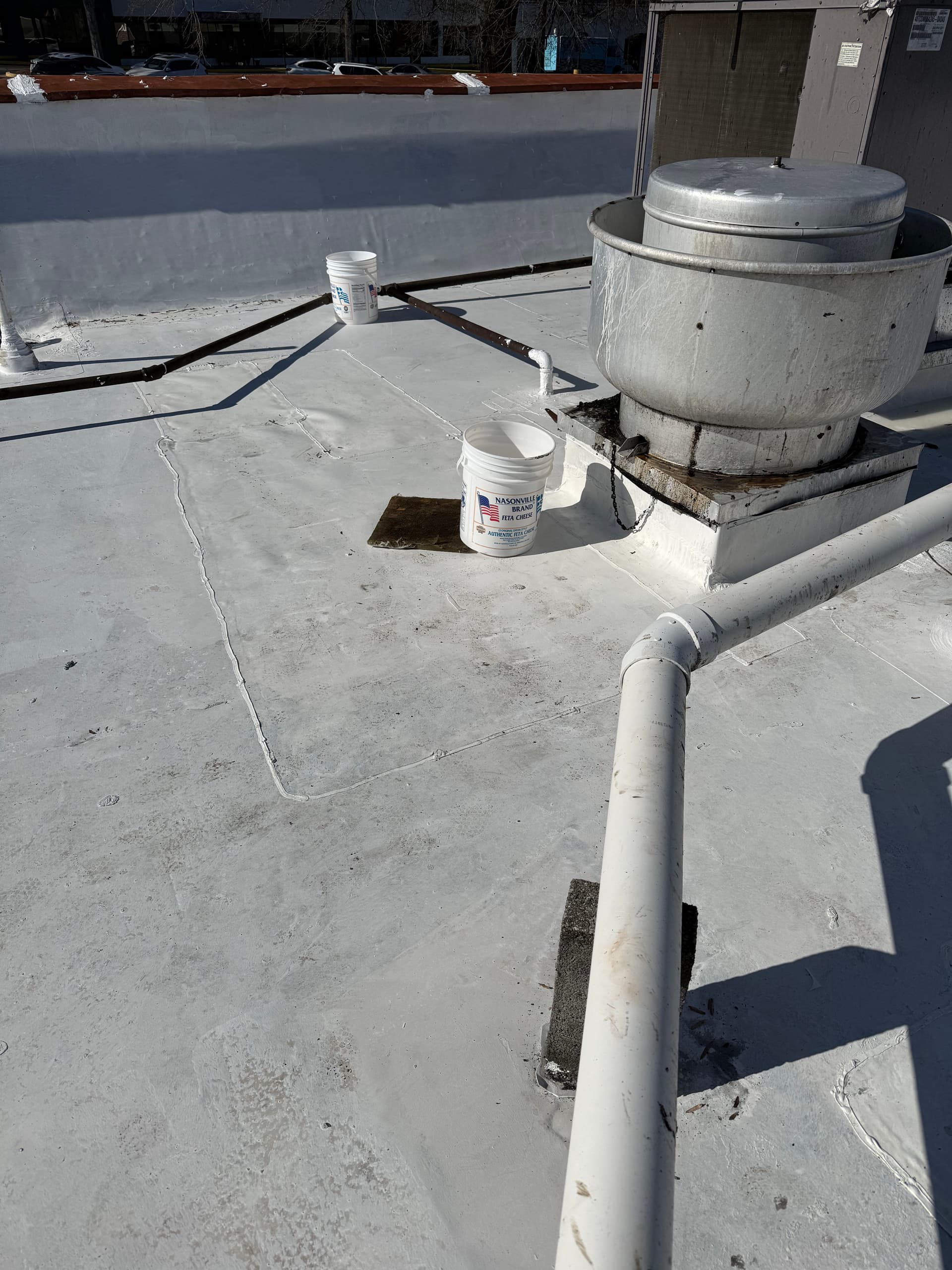 Gallery photos for Grease Damaged TPO Roof Fixed at a Sandy Springs Restaurant: Image #1