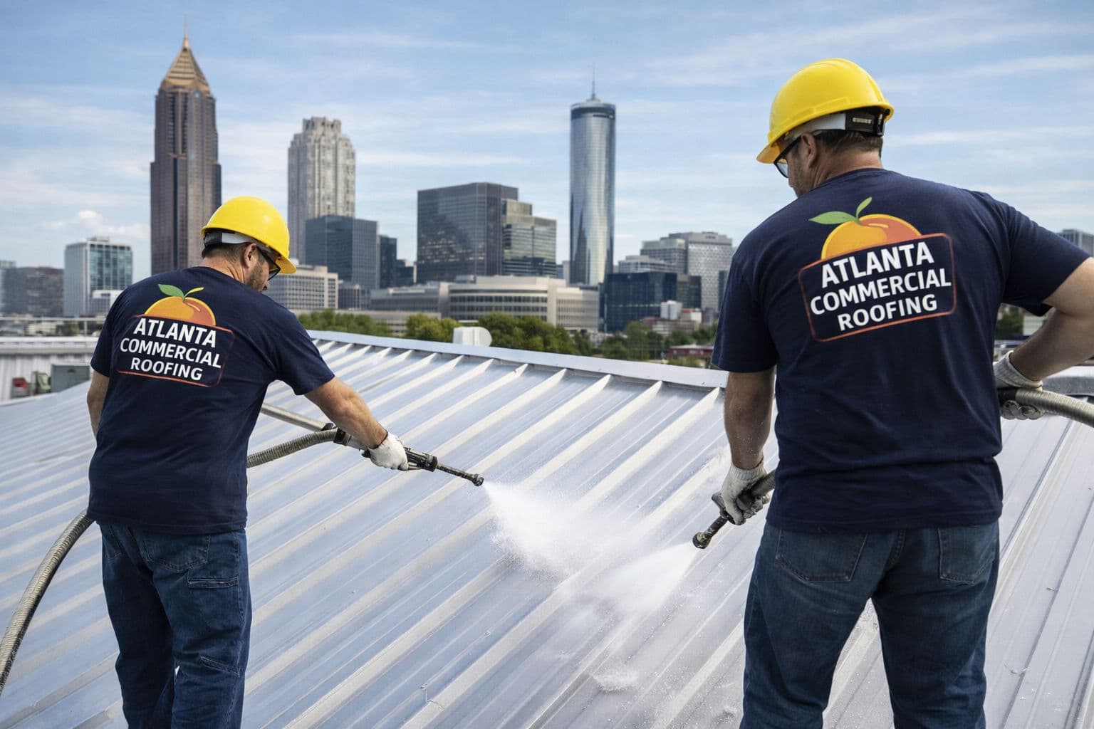 Spray Applied Roof Coating for Atlanta Industrial Metal Roofs image