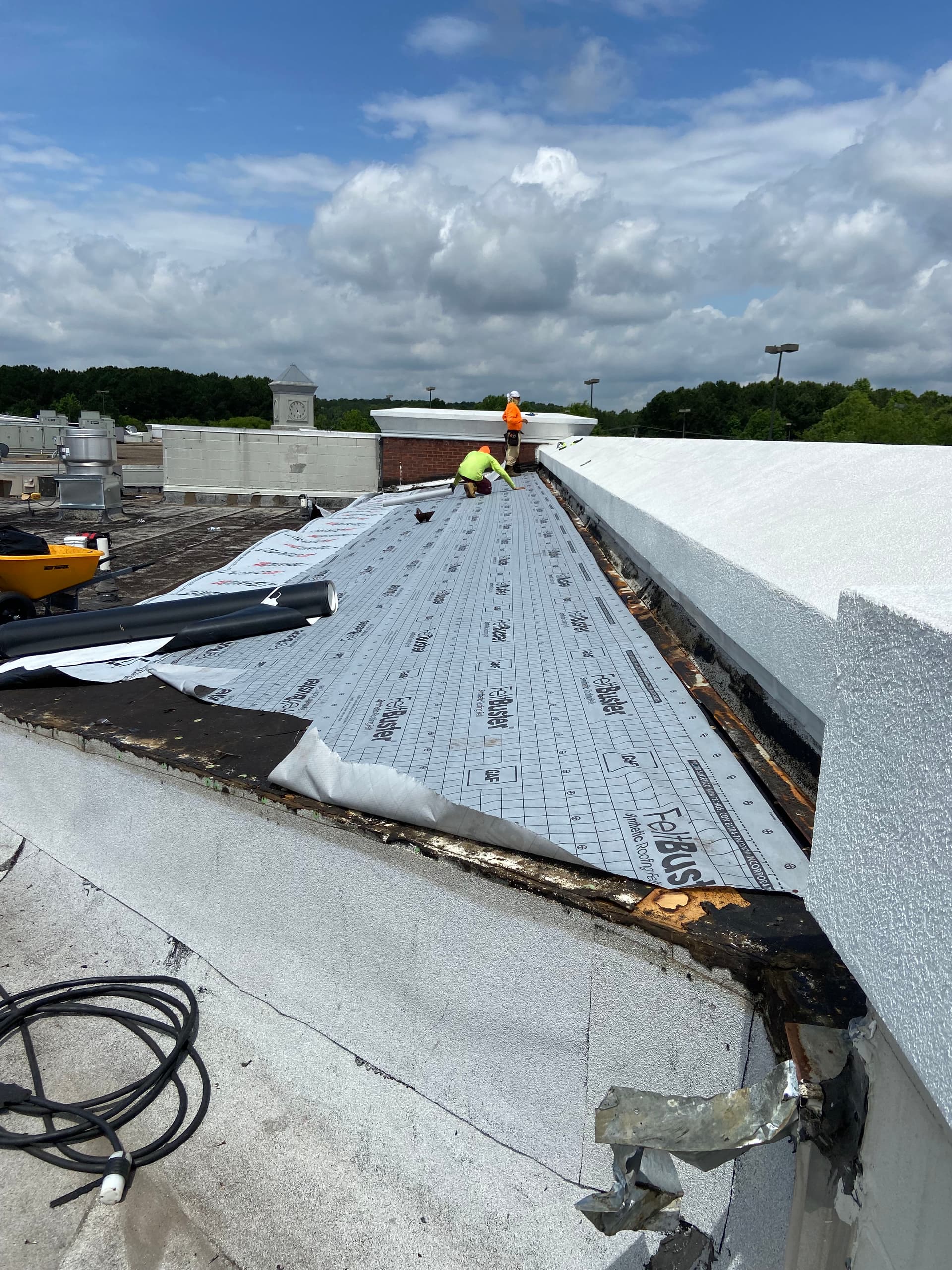 Full TPO Roof Tear-Off and Replacement at Sugarloaf Crossing Plaza in Lawrenceville