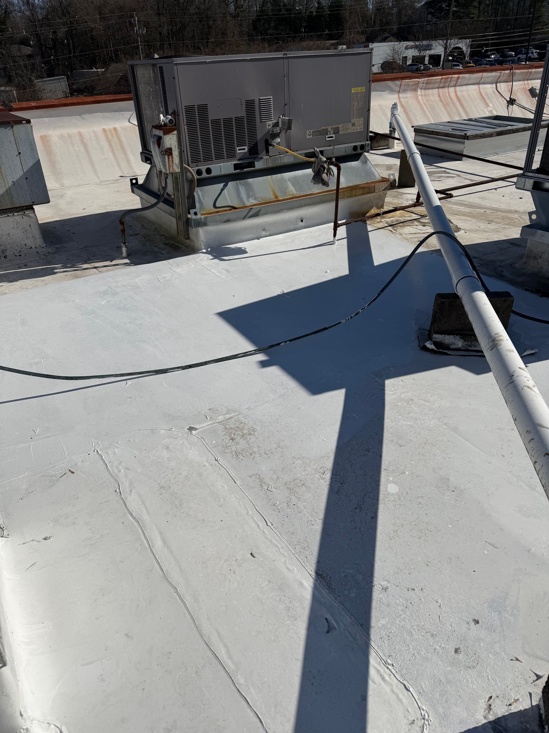 Gallery photos for Grease Damaged TPO Roof Fixed at a Sandy Springs Restaurant: Image #2