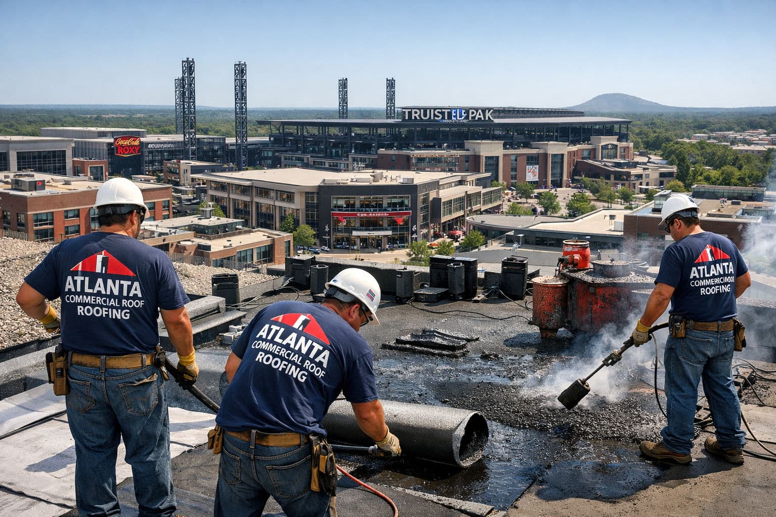 Gallery photos for TPO vs Modified Bitumen - Choosing the Right Atlanta Commercial Roof: Image #1
